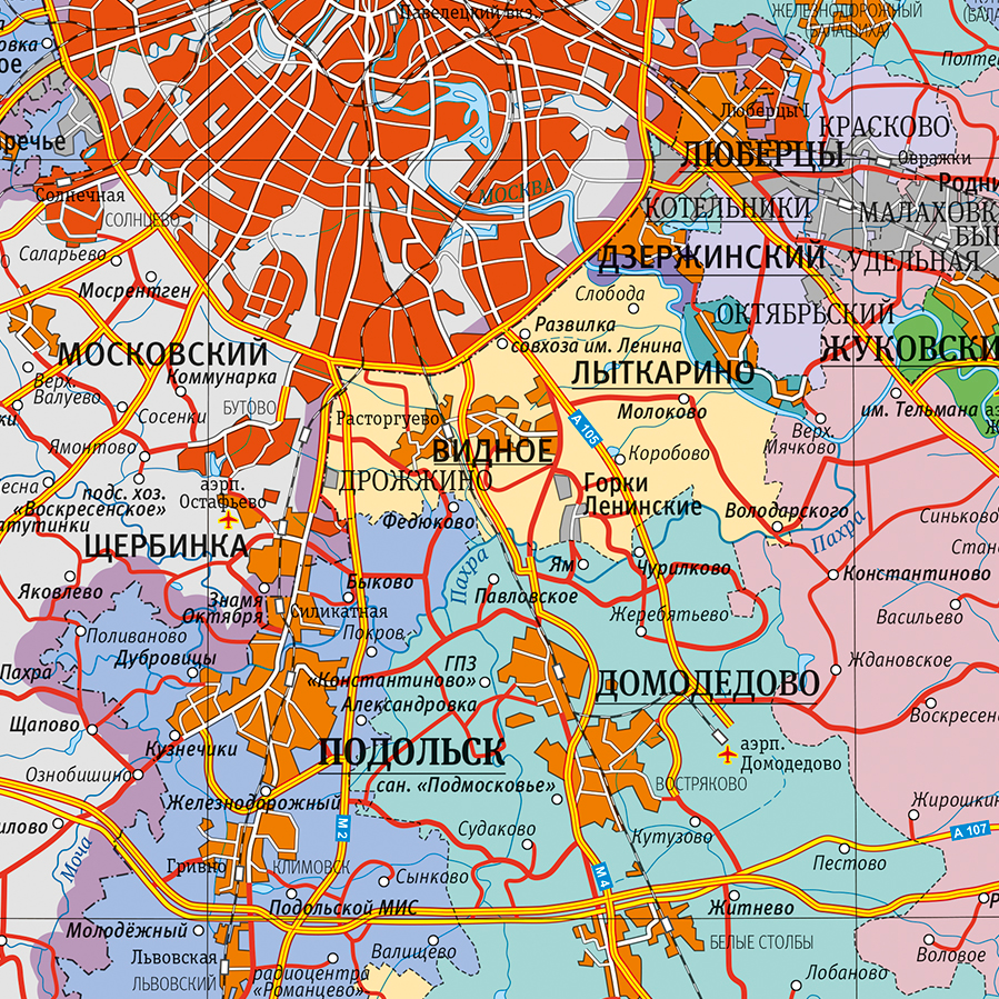 Карта сдэк московская область